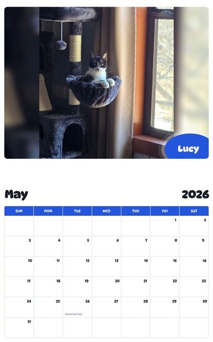 2026 - 2027 Lucy - Pawidols Pet Calendar