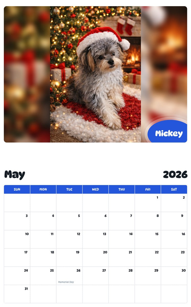 2026 - 2027 Mickey - Pawidols Pet Calendar