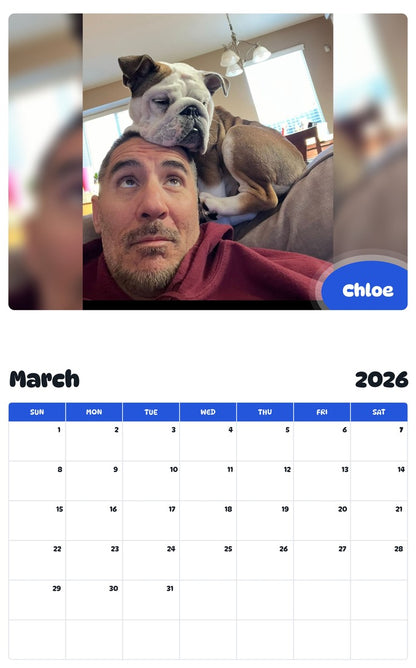 November 2025 - October 2026 Chloe - Pawidols Pet Calendar