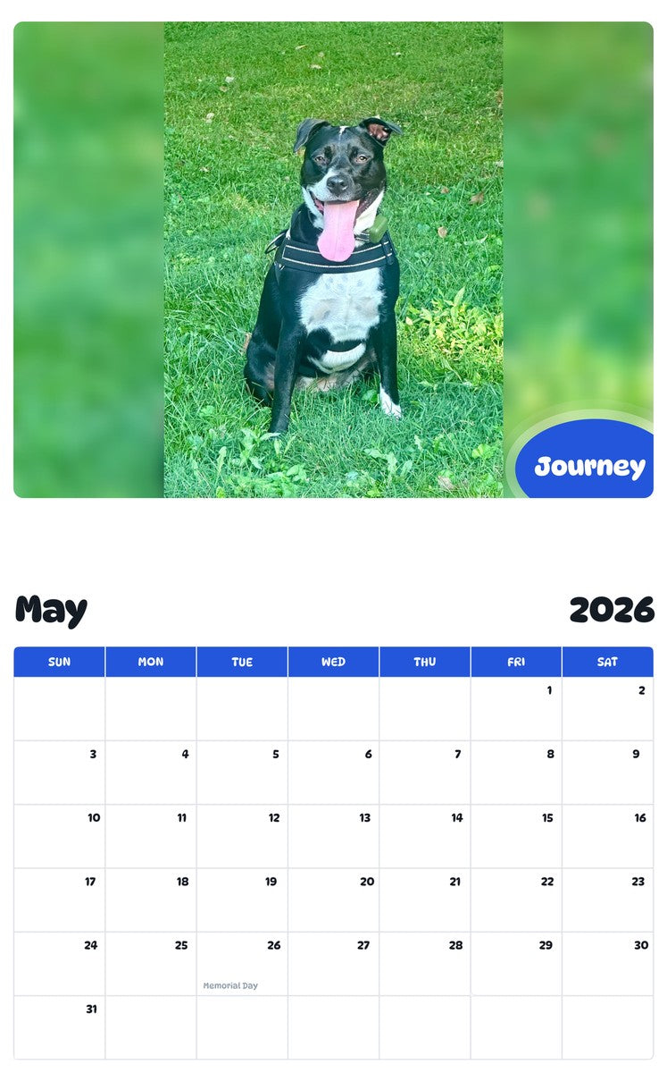2026 - 2027 Journey - Pawidols Pet Calendar