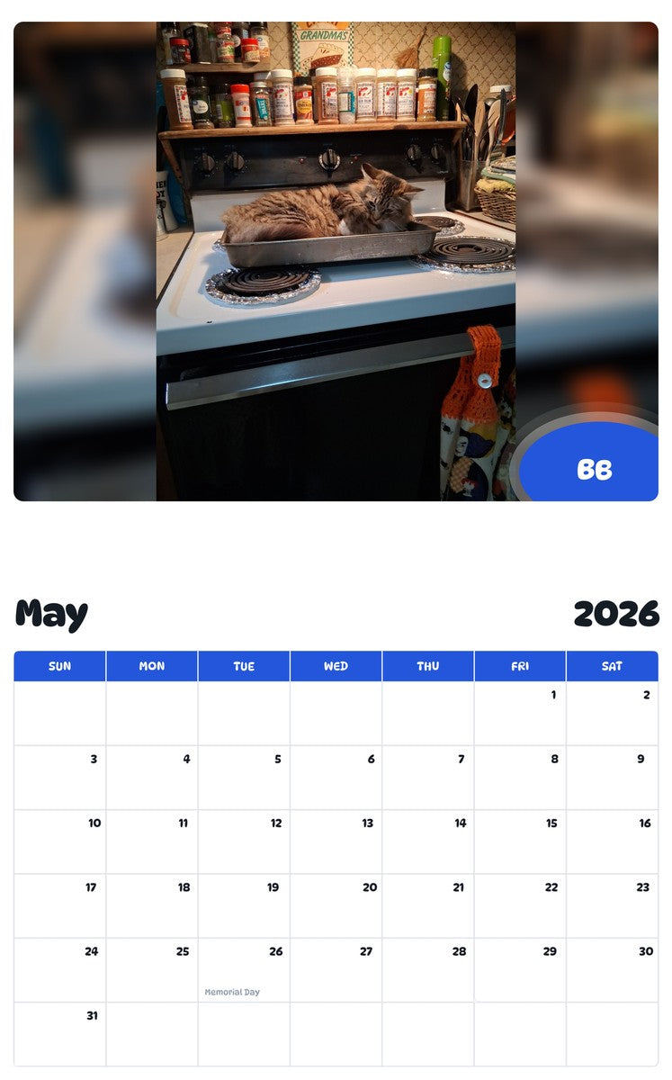 2026 - 2027 BB - Pawidols Pet Calendar