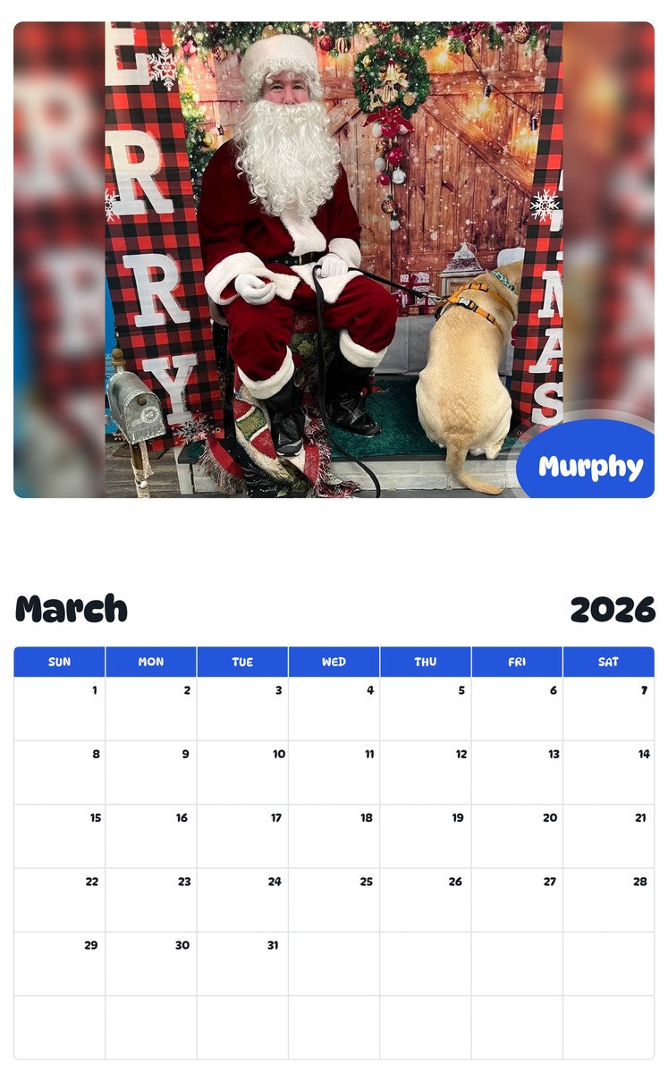 November 2025 - October 2026 Murphy - Pawidols Pet Calendar
