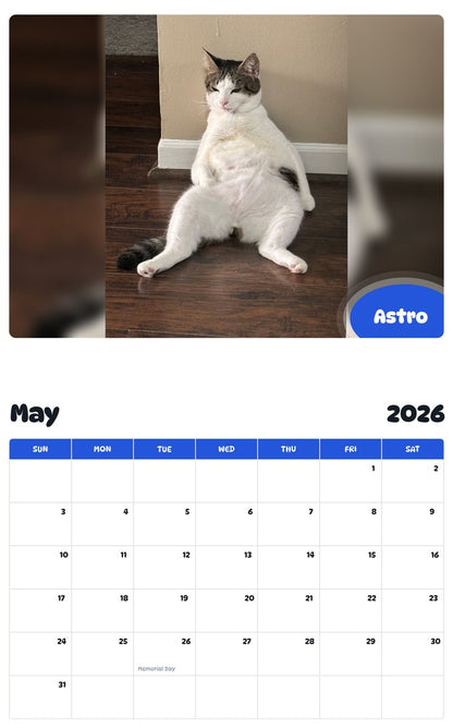 2026 - 2027 Astro - Pawidols Pet Calendar