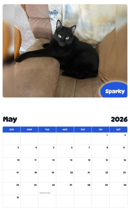 2026 - 2027 Sparky - Pawidols Pet Calendar