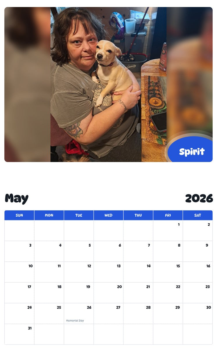 2026 - 2027 Spirit - Pawidols Pet Calendar