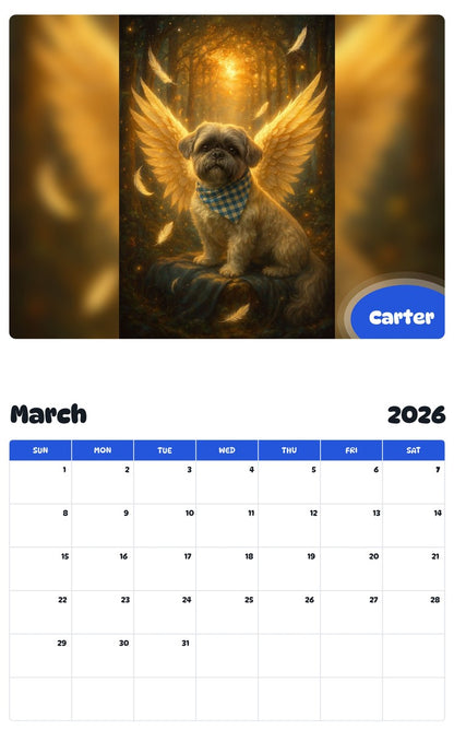November 2025 - October 2026 Carter - Pawidols Pet Calendar
