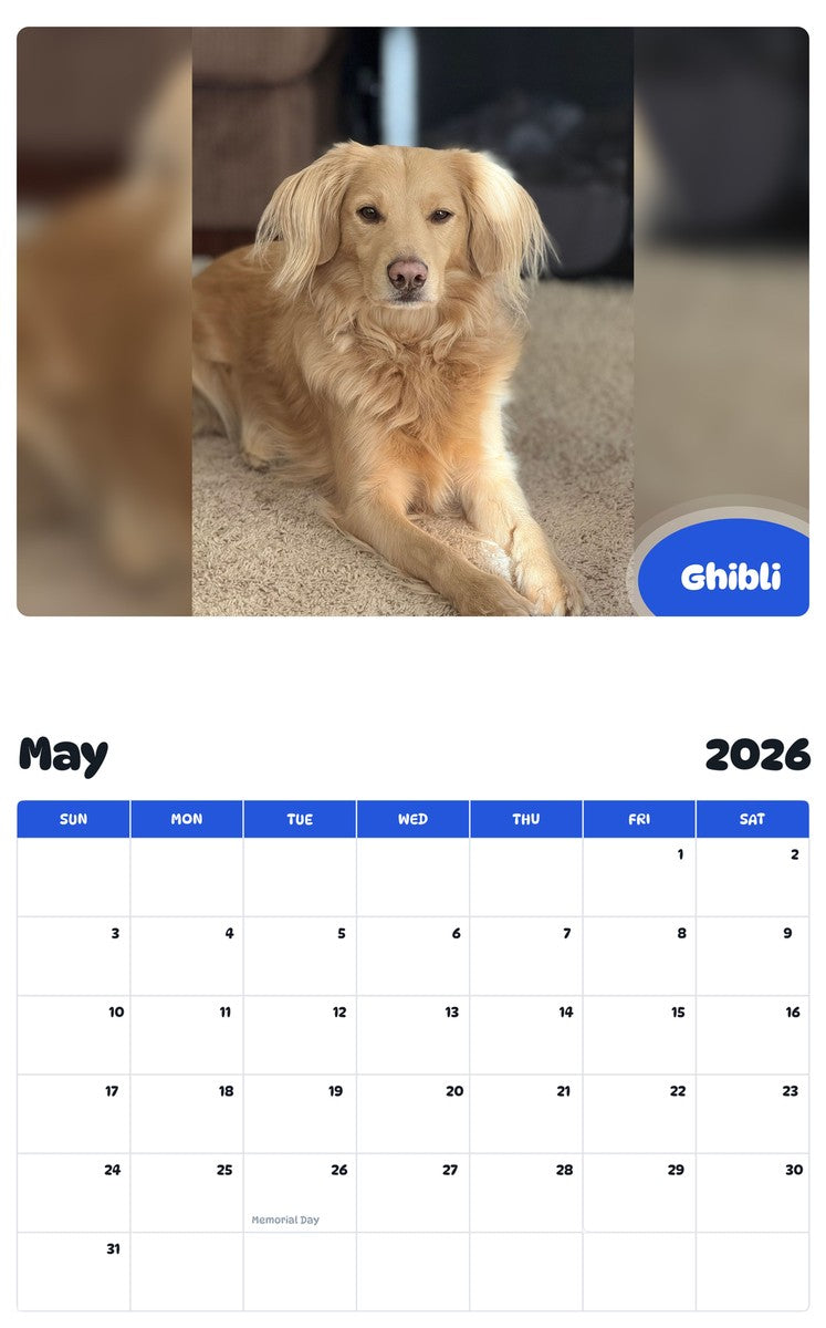 2026 - 2027 Ghibli - Pawidols Pet Calendar