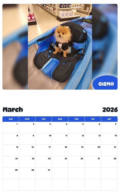 November 2025 - October 2026 GIZMO - Pawidols Pet Calendar