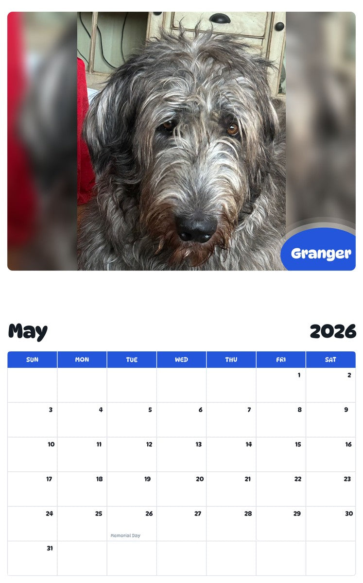 2026 - 2027 Granger - Pawidols Pet Calendar