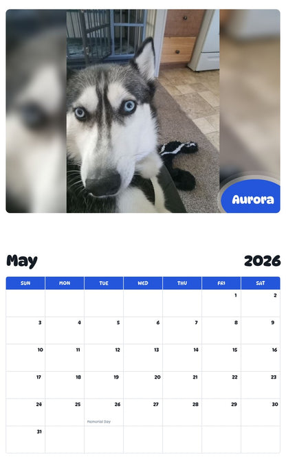 2026 - 2027 Aurora - Pawidols Pet Calendar