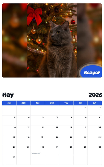 2026 - 2027 Reaper - Pawidols Pet Calendar