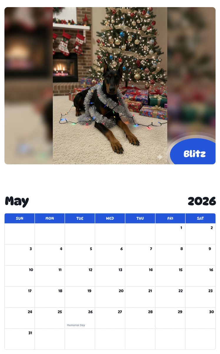 2026 - 2027 Blitz - Pawidols Pet Calendar
