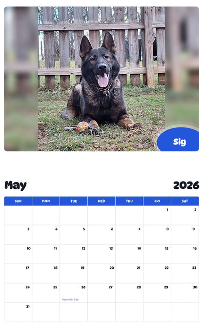 2026 - 2027 Sig - Pawidols Pet Calendar