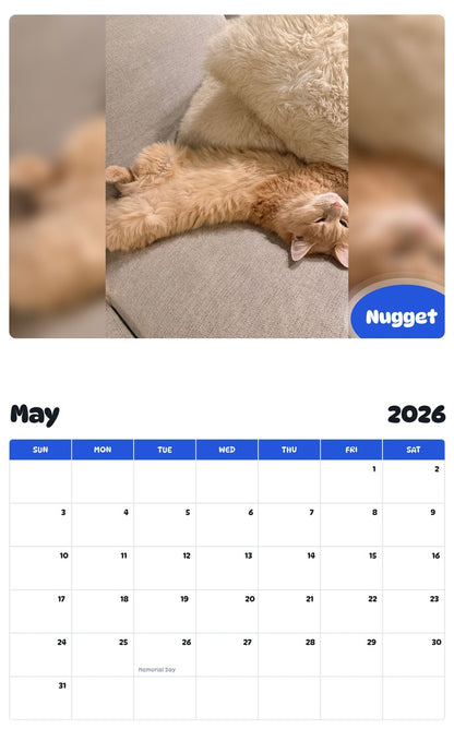 2026 - 2027 Nugget - Pawidols Pet Calendar