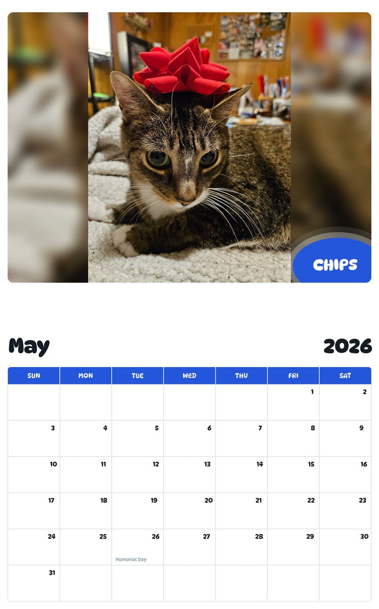 2026 - 2027 CHIPS - Pawidols Pet Calendar