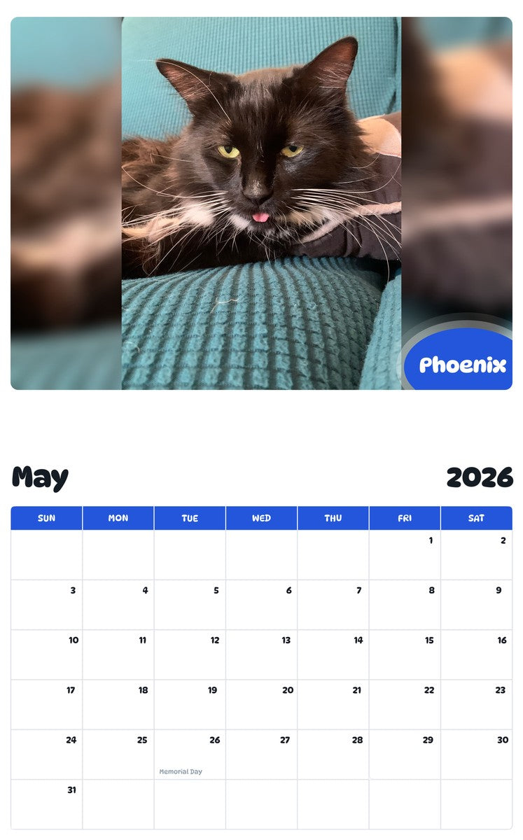 2026 - 2027 Phoenix - Pawidols Pet Calendar