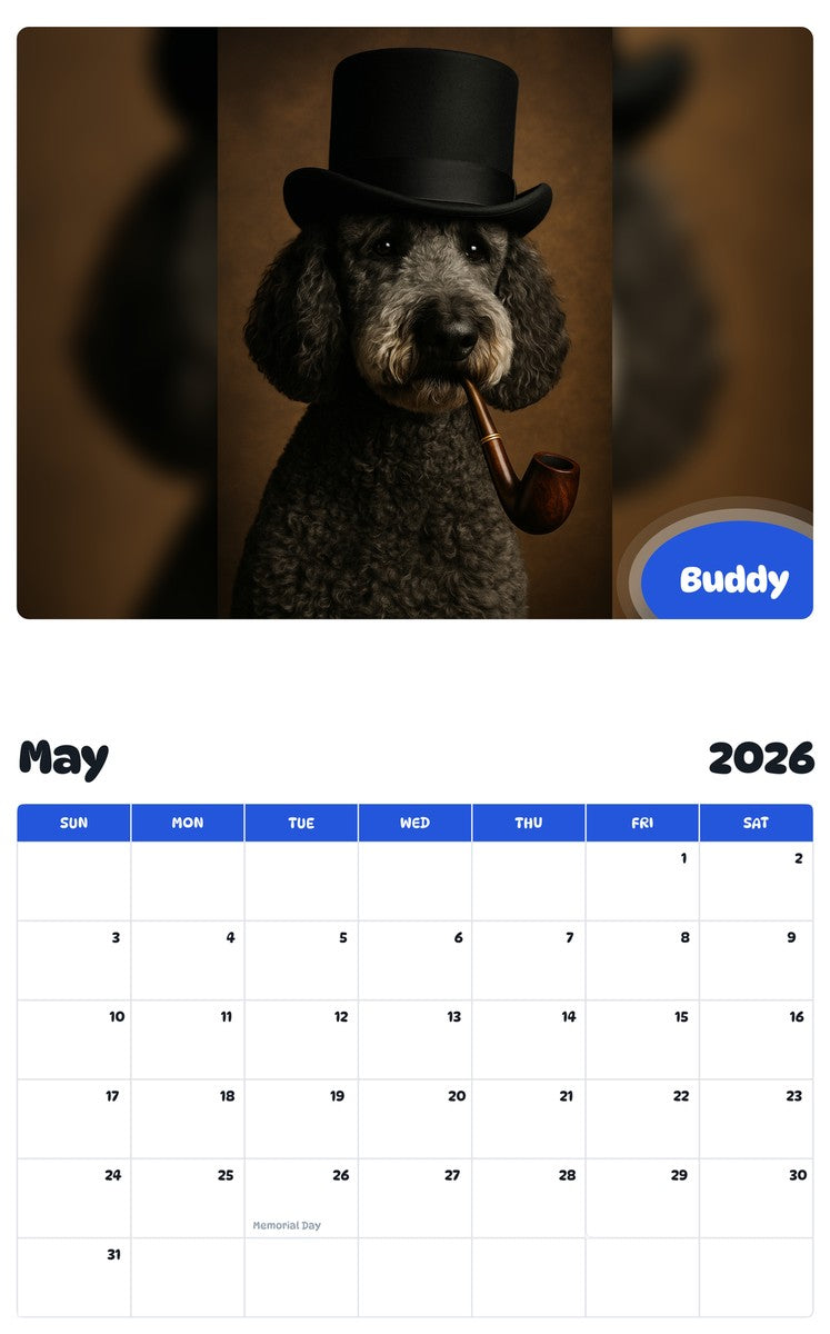 2026 - 2027 Buddy - Pawidols Pet Calendar