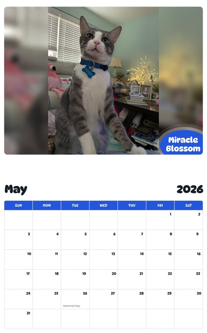 2026 - 2027 Miracle Blossom - Pawidols Pet Calendar