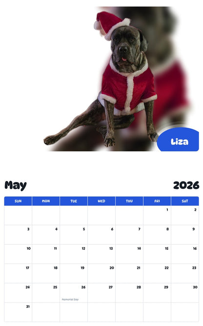 2026 - 2027 Liza - Pawidols Pet Calendar
