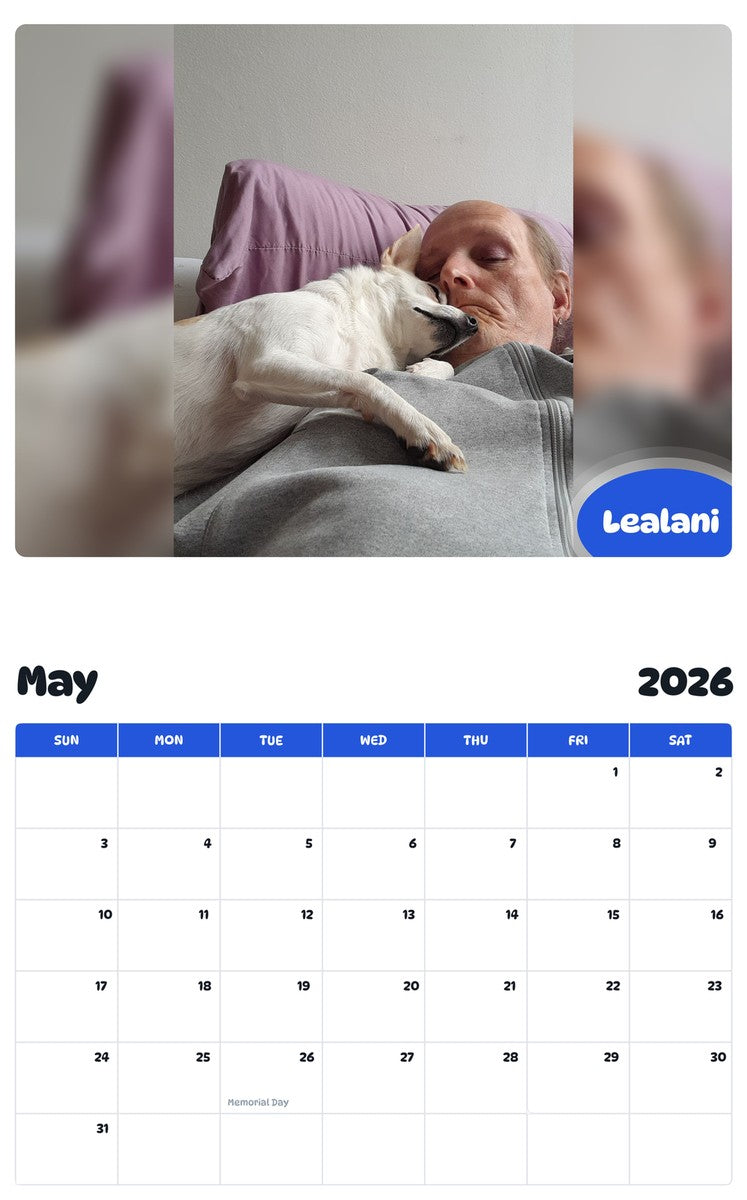 2026 - 2027 Lealani - Pawidols Pet Calendar