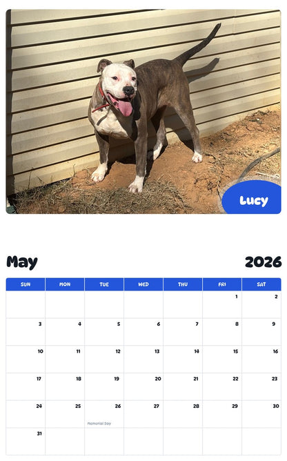 2026 - 2027 Lucy - Pawidols Pet Calendar