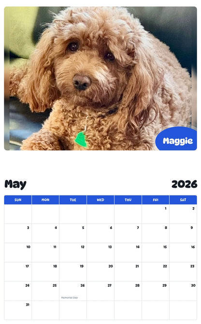 2026 - 2027 Maggie - Pawidols Pet Calendar
