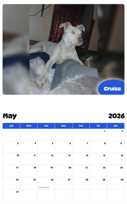 2026 - 2027 Cruise - Pawidols Pet Calendar