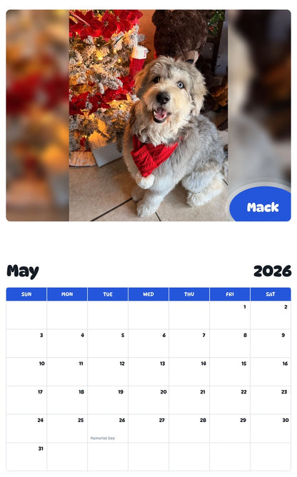 2026 - 2027 Mack - Pawidols Pet Calendar