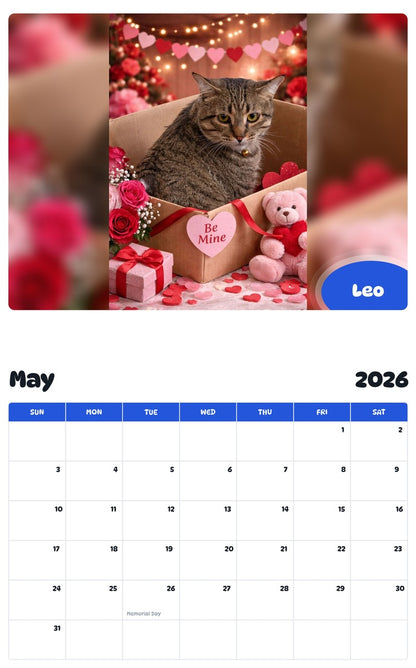 2026 - 2027 Leo - Pawidols Pet Calendar