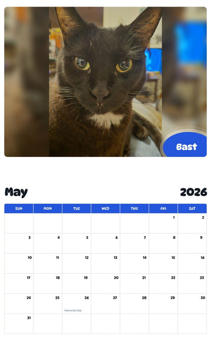2026 - 2027 Bast - Pawidols Pet Calendar