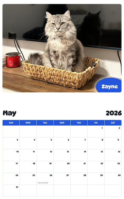 2026 - 2027 Zayne - Pawidols Pet Calendar