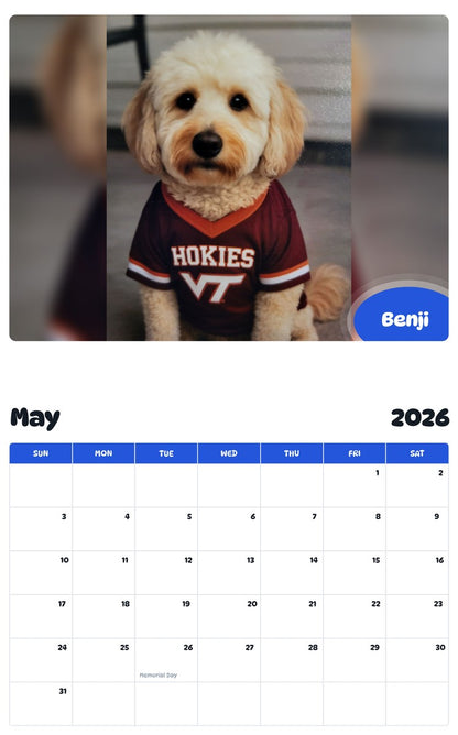 2026 - 2027 Benji - Pawidols Pet Calendar