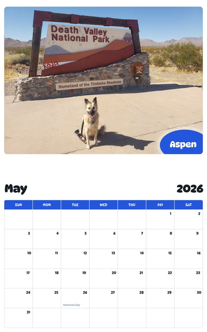 2026 - 2027 Aspen - Pawidols Pet Calendar