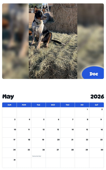 2026 - 2027 Doc - Pawidols Pet Calendar