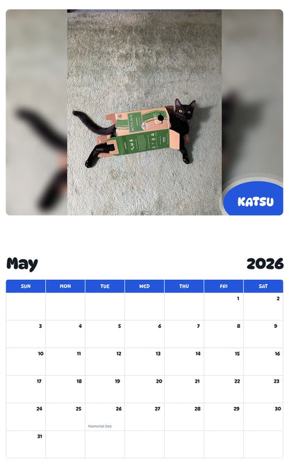 2026 - 2027 KATSU - Pawidols Pet Calendar