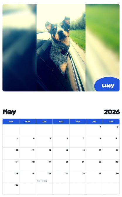 2026 - 2027 Lucy - Pawidols Pet Calendar