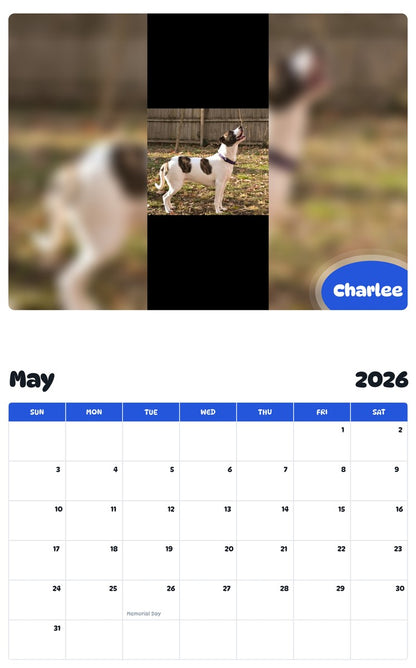 2026 - 2027 Charlee - Pawidols Pet Calendar
