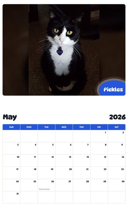 2026 - 2027 Pickles - Pawidols Pet Calendar