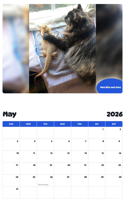 2026 - 2027 Miss Ellie and Javy - Pawidols Pet Calendar