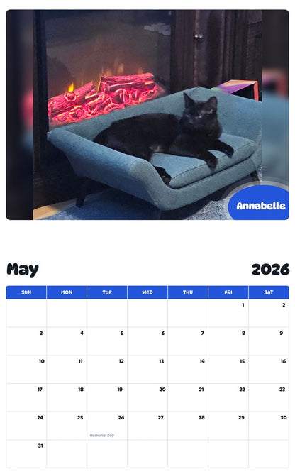 2026 - 2027 Annabelle - Pawidols Pet Calendar