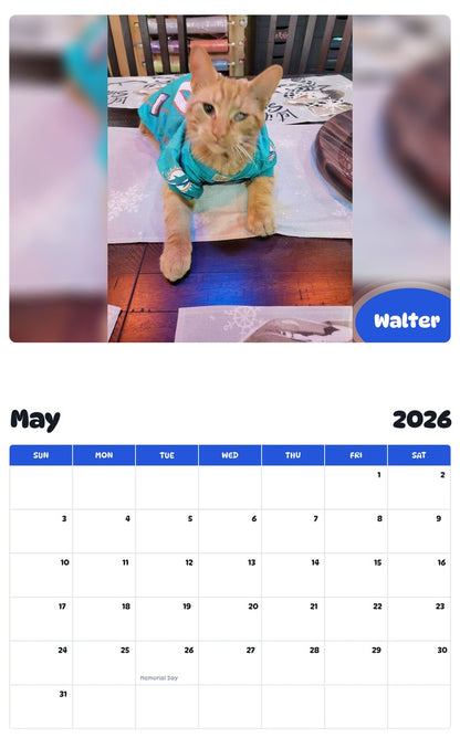 2026 - 2027 Walter - Pawidols Pet Calendar