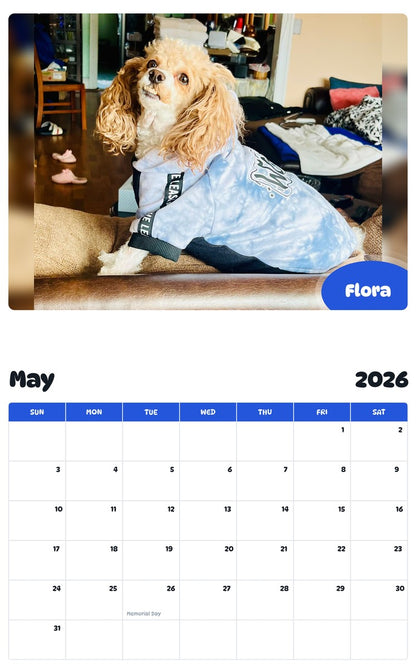 2026 - 2027 Flora - Pawidols Pet Calendar