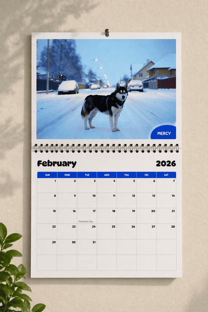 July 2026 - June 2027 Pawidols Pet Calendar (dog)