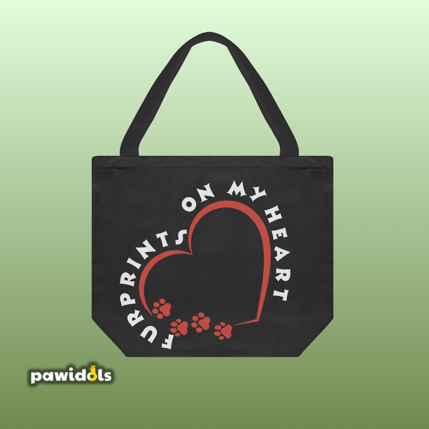 Furprints on my Heart Pet Lover Tote Bag