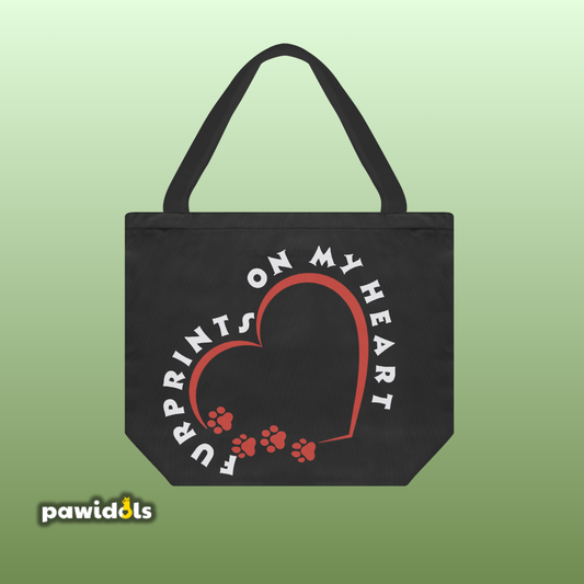 Furprints on my Heart Pet Lover Tote Bag