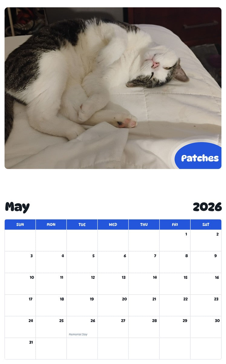 2026 - 2027 Patches - Pawidols Pet Calendar