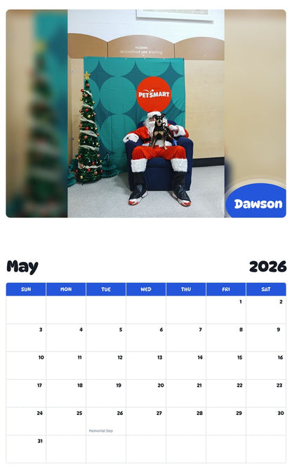 2026 - 2027 Dawson - Pawidols Pet Calendar