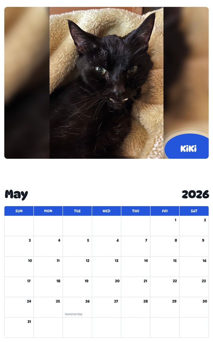 2026 - 2027 KiKi - Pawidols Pet Calendar