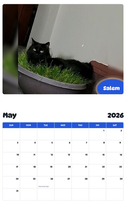 2026 - 2027 Salem - Pawidols Pet Calendar