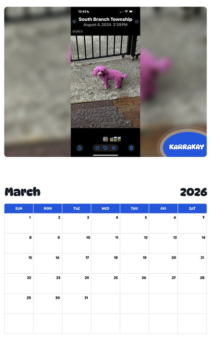 November 2025 - October 2026 KARRAKAY - Pawidols Pet Calendar